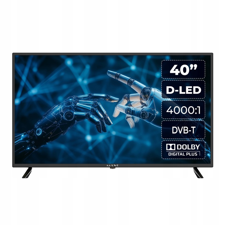 LED televize Kiano Slim TV 40" Full HD černá