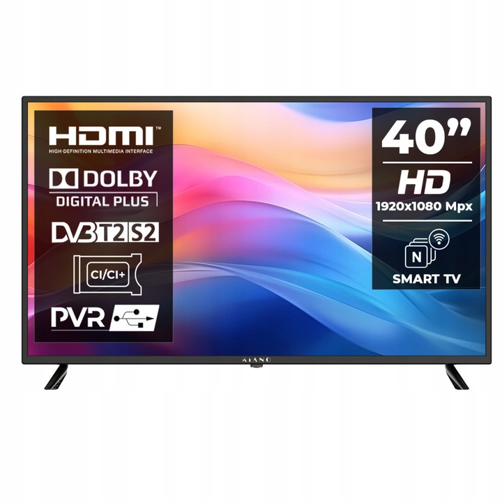 LED televize Kiano TV001-6 40" Full HD černá
