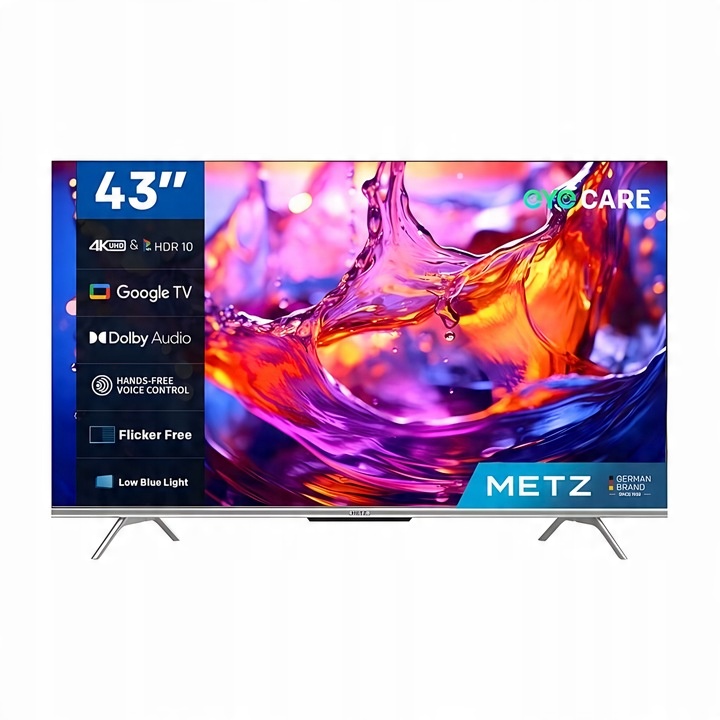 LED televize Metz 43MUD7000Z 43" 4K UHD černá