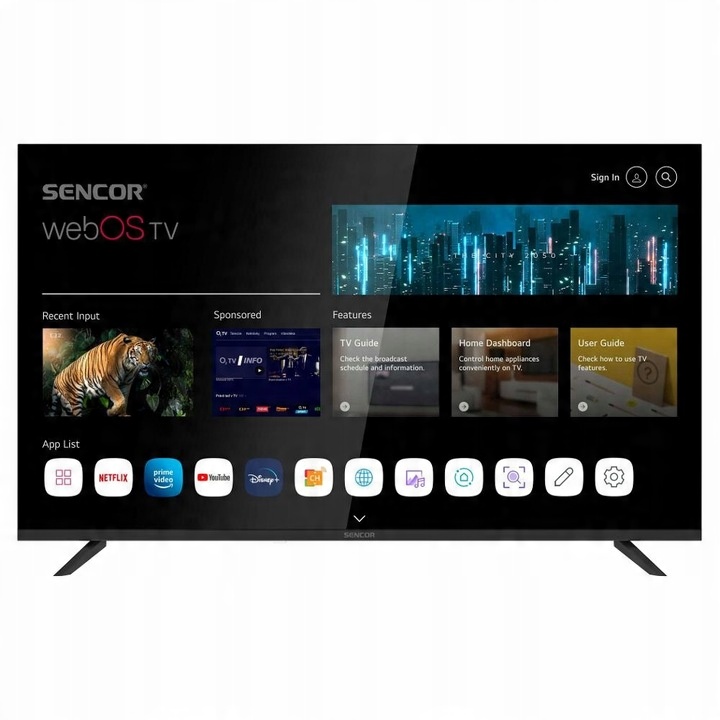 LED televize Sencor SLE 43US804B 43" 4K UHD černá DO 6000 KČ