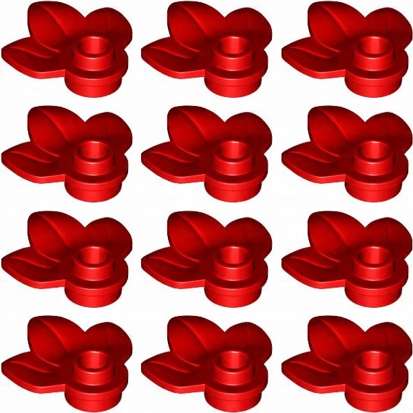Lego 32607 rostlina list červený 12 kusů