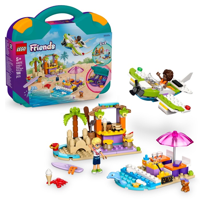 LEGO Friends 42672 Kreativní plážový a cestovní kufřík