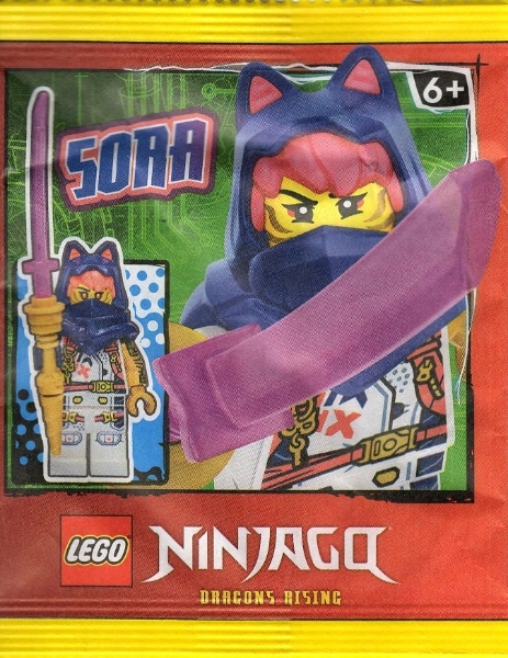 LEGO Ninjago Dragons Rising Sora njo0820 892312 Figurka Příslušenství Meč