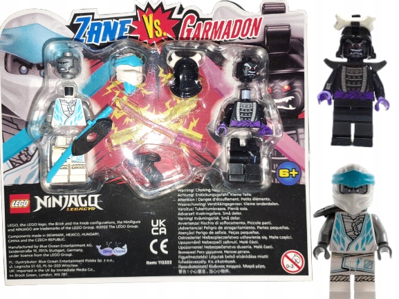 LEGO Ninjago Dvojbalení Blister Figurka Ninjago Zane Vs. Garmadon 112322