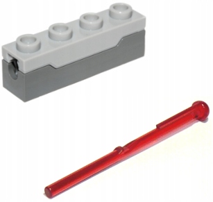 LEGO Raketomet střel 1x4 Tmavě šedý DBG + Šipka 15301c01 15303
