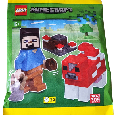 LEGO Sáček Polybag Figurky Minecraft Steve a Houbová kráva 662407