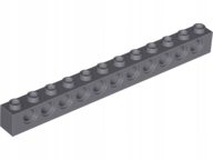 Lego Technic Cihla 1 x 12 tmavě modrošedá s dírami 3895 nový 1 ks