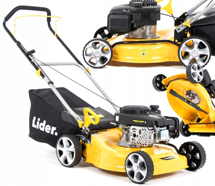 LIDER BENZÍNOVÁ SEKAČKA NA TRÁVY BEZ POHONU S KOŠEM 46cm TLAČNÁ LONCIN