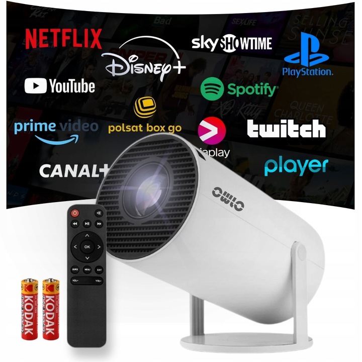 LED projektor Magcubic Projektor LED OWLOO Android TV bílý