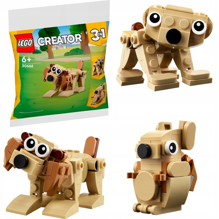 LEGO Creator 30666 Dárková zvířátka Pes Medvídek Veverka