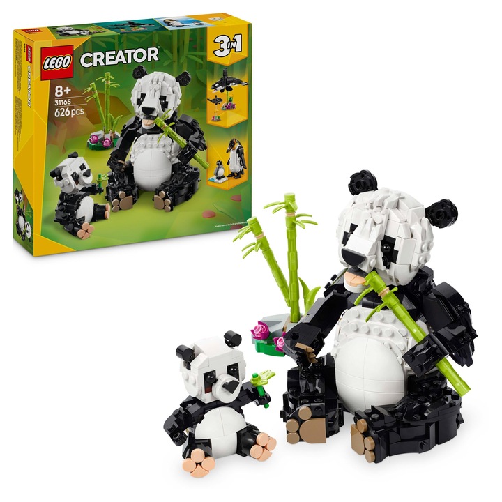 LEGO Creator 3 v 1 31165 Divoká zvířata: Pandí rodinka