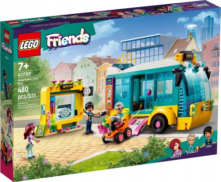 LEGO Friends 41759 Městský autobus s městem Heartlake Nové