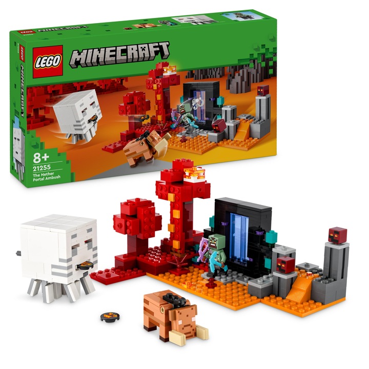 LEGO Minecraft 21255 Přepadení v portálu do Netheru