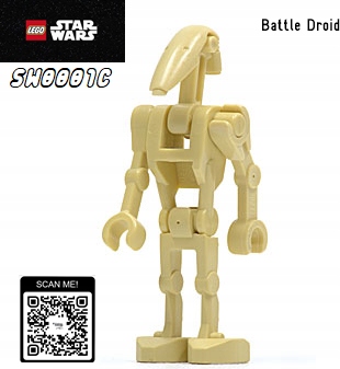 LEGO Minifigurka Star Wars - Battle Droid - sw0001c