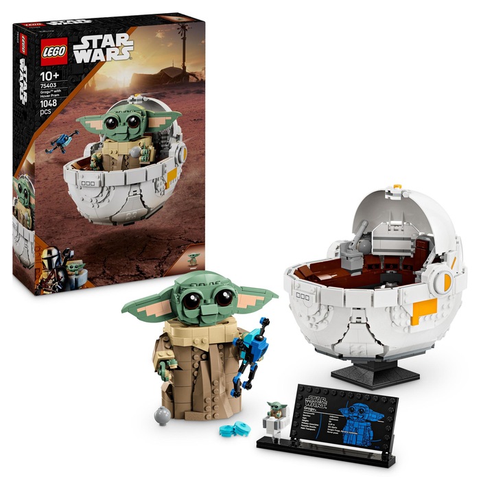 LEGO Star Wars 75403 Grogu ve vznášejícím se kočárku