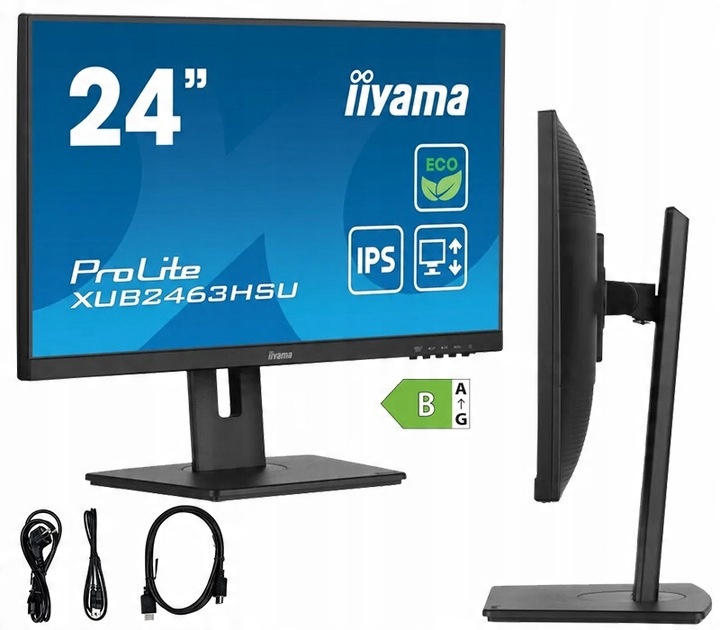 LED monitor iiyama ProLite XUB2463HSU-B1 24" 1920 x 1080 px IPS / PLS AKCE