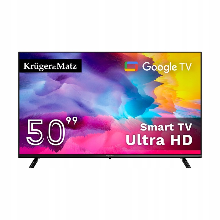 LED televize Kruger&matz KM0250UHD-SA Google TV 50" 4K UHD černá