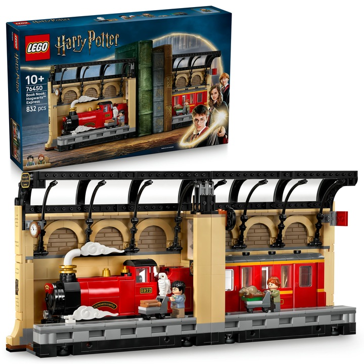 LEGO Harry Potter 76450 Knižní zarážka: Spěšný vlak do Bradavic SLEVA