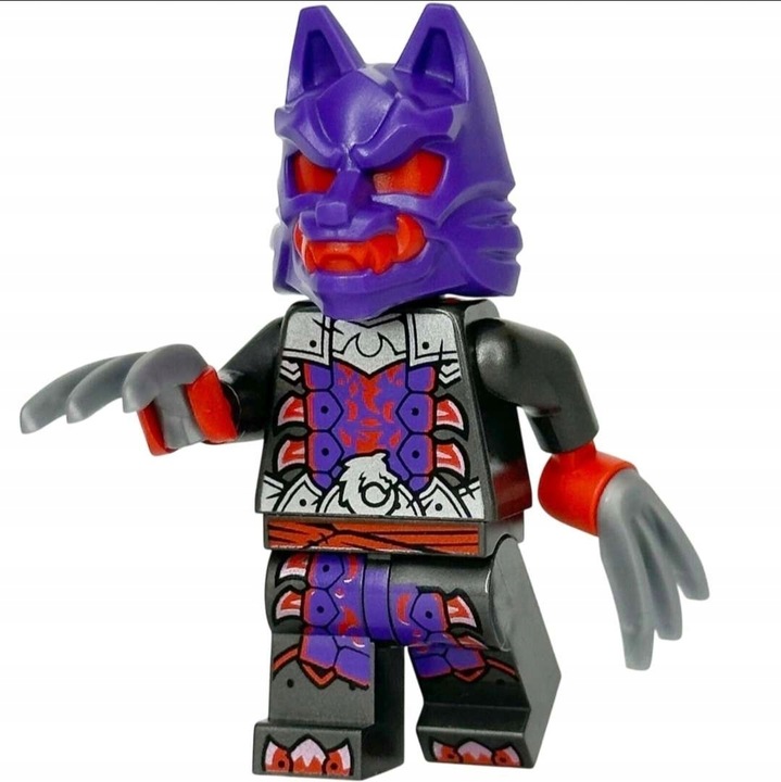 LEGO njo0895 Wolf Mask Warrior NINJAGO MINIFIGURKA + PAZURY 10187