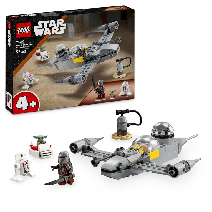 LEGO Star Wars 75410 Mando, Grogu a stíhačka N-1 Starfighter