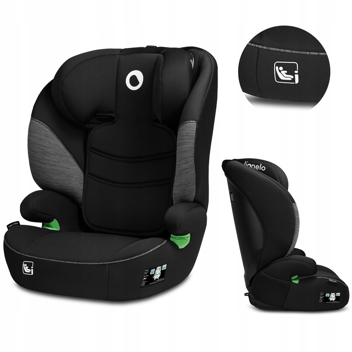 Lionelo Autosedačka LARS PLUS i-size 100-150 cm 2023 černá šedá