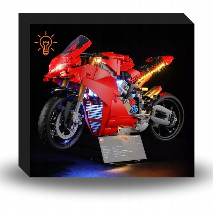 LED osvětlení pro LEGO Technic Motocykl Ducati Panigale 42202 (BEZ LEGO)