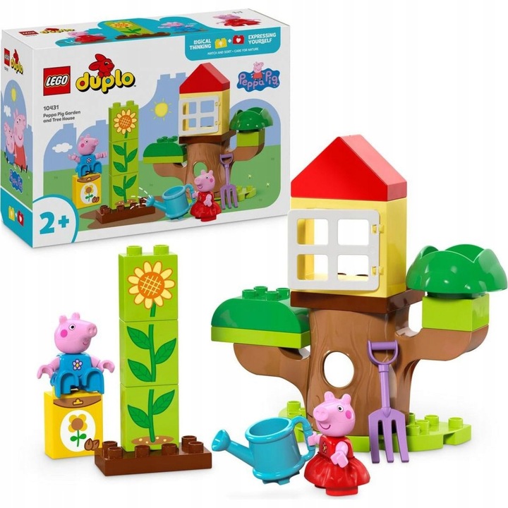 LEGO DUPLO 10431 Prasátko Peppa – zahrada a dům na stromě