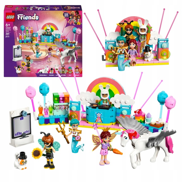 LEGO Friends 42661 Oblekový ples s jednorožcem a vílou Párty