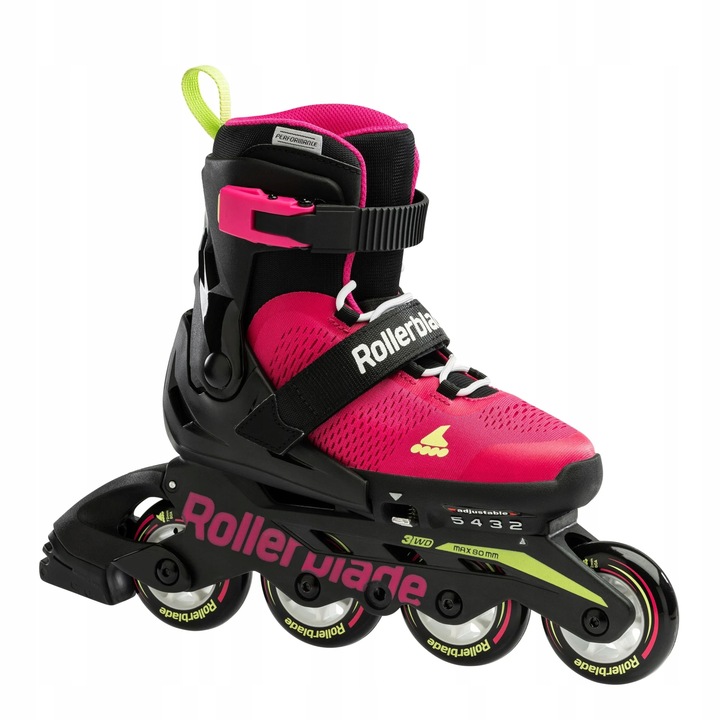 Leszno Nové Kolečkové Brusle Junior Rollerblade Microblade Pink-LightGreen