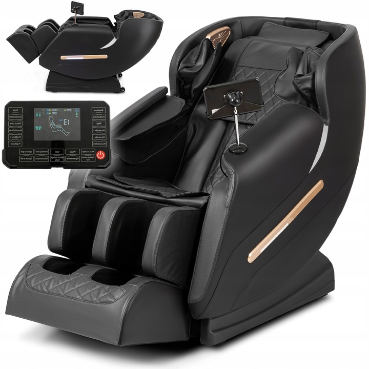 Masážní Křeslo Relaxační Moderní Černé VX MAX