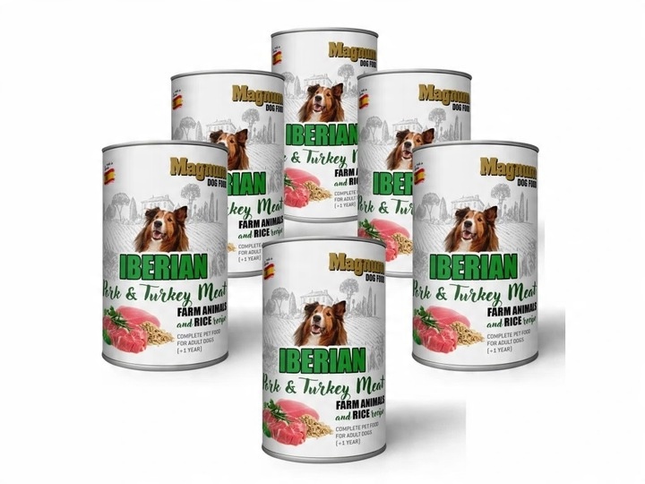 MAGNUM Iberian Pork & Turkey Meat 6 x 400g VÝPRODEJ