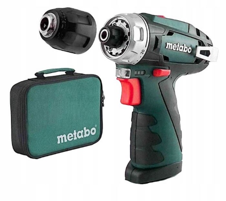 METABO 600079840 POWERMAXX BS BASIC AKU AKU VRTAČKA 12V V TAŠCE, HOLÉ NÁŘADÍ