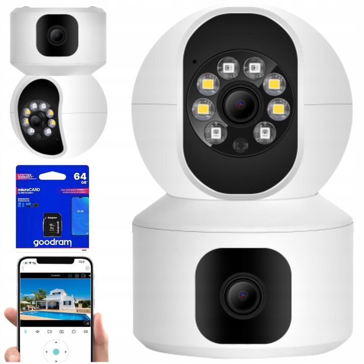 MODERNÍ ELEKTRONICKÁ KAMERA 2v1 WIFI IP