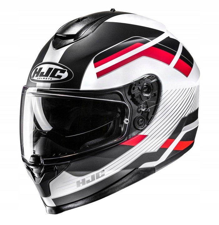 MOTOCYKLOVÁ PŘILBA HJC C70N BELIS BLACK/WHITE