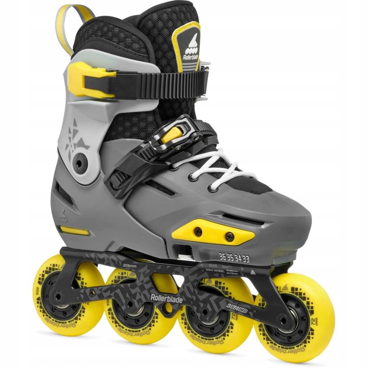 Městské Kolečkové Brusle Rollerblade Apex Charcoal Yellow 37-40