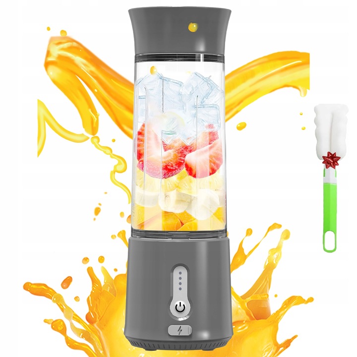 MALÝ BEZDRÁTOVÝ ODŠŤAVŇOVAČ SE 6 NOŽI 150W 500ML PRO SMOOTHIE