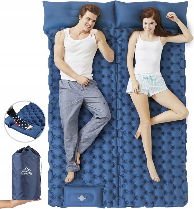 MATRACE SAMONAFUKOVACÍ DVOJITÁ 200x120x6 CM SILNÝ MATERIÁL NYLON + TPU