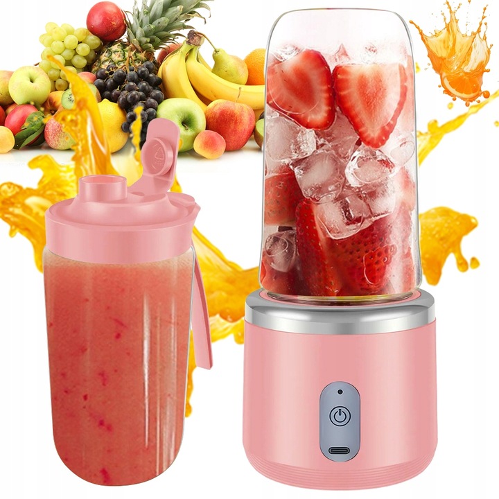 MINI BLENDER 450 ML, MIXÉR NA SMOOTHIE A SHAKE, ODŠŤAVŇOVAČ NA CITRUSY