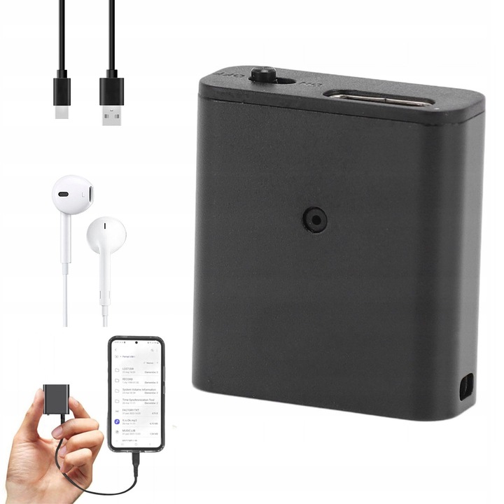 Mini diktafon Multifunkční záznamník schůzek Nahrávání v HD kvalitě VÝPRODEJ