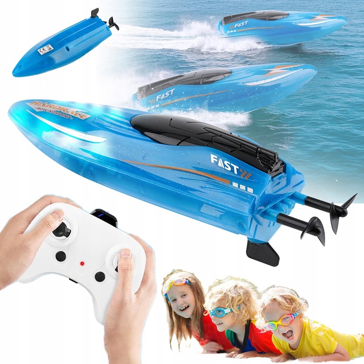 MOTOROVÁ LOĎ LOĎ NA DÁLKOVÉ OVLÁDÁNÍ RC RYCHLÁ BATERIE 600 mAh