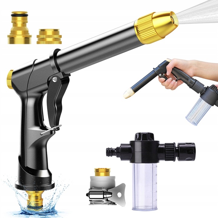 MYČKA TLAKOVÁ VODNÍ PISTOLE DO AUTA RUČNÍ BEZDRÁTOVÁ VÝKONNÁ