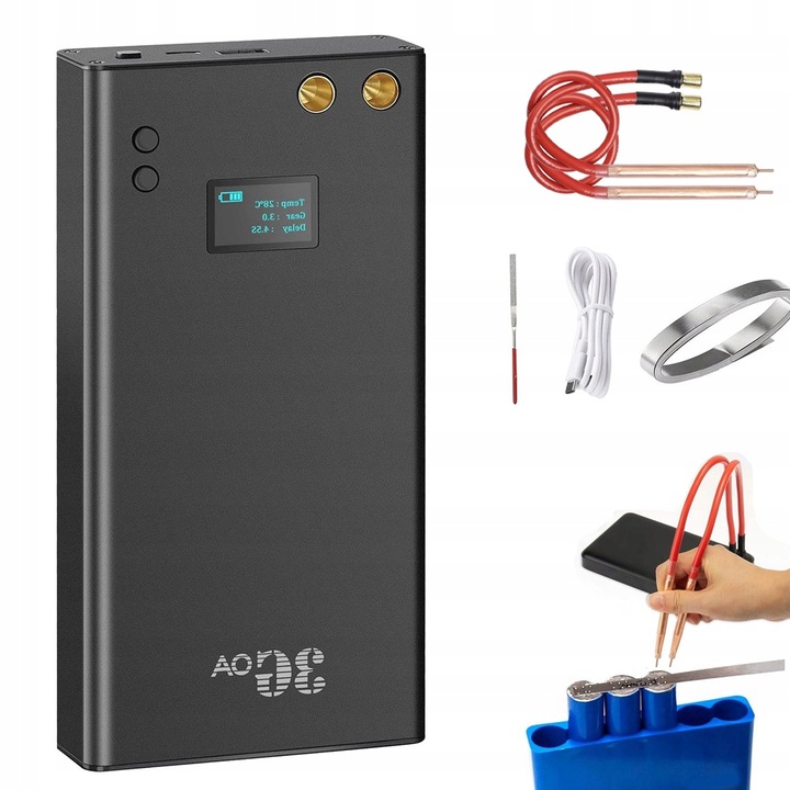 MINI BODOVÁ SVAŘEČKA S LCD DISPLEJEM A 70 STUPŇOVOU REGULACÍ PRO KUTILY