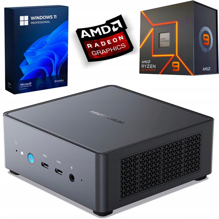 MINI POČÍTAČ PRO HRY/Ryzen 9 7940HS/32GB DDR5/1TB/Radeon 780M/Win11/WIFI
