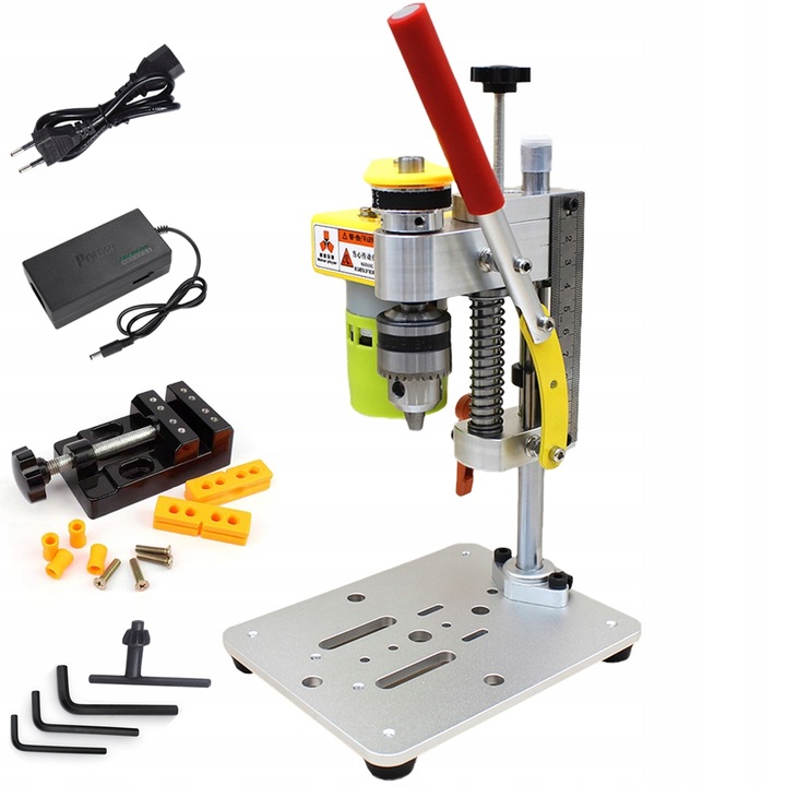 MINI VRTAČKA PŘESNÁ STOLNÍ VRTAČKA 795 MOTOR B10 SKLÍČIDLO 120W + SVĚRÁK