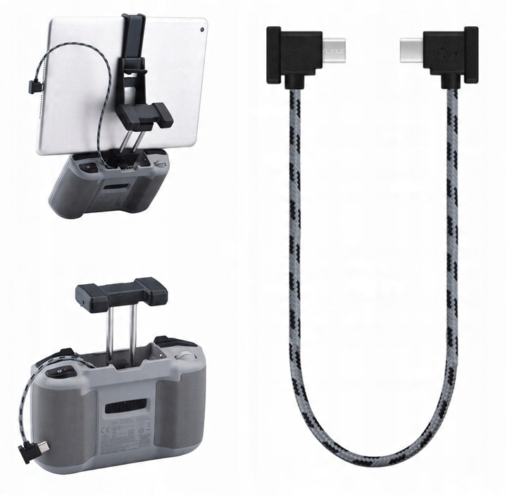 MOCNY KABEL NYLONOWY OTG PRO OVLADAČ DJI MINI 2 3 4 PRO RC-N1 2 MICRO USB