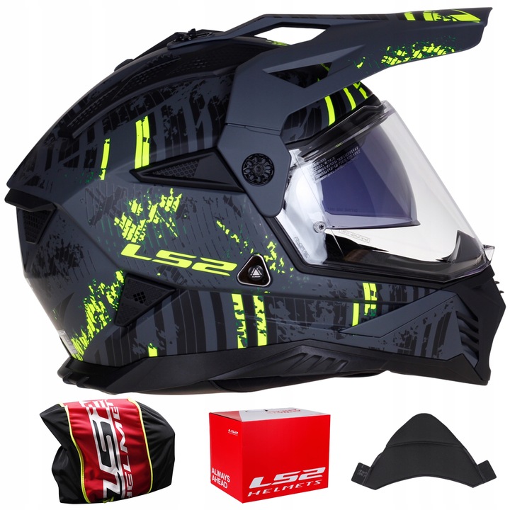 Motocyklová Přilba LS2 MX702 PIONEER II Crazy fluo ATV QUAD CROSS ENDURO