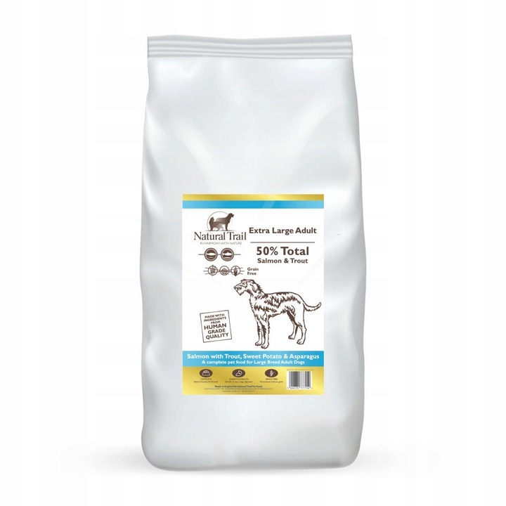 NATURAL TRAIL suché krmivo pro psy velkých plemen - losos 12 kg