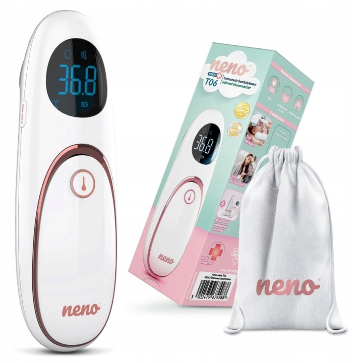 NENO BEZKONTAKTNÍ TEPLOMĚR MEDIC T06 LÉKAŘSKÝ RYCHLÉ INFRAČERVENÉ ČELO