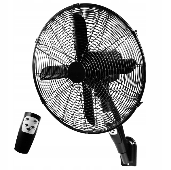 Nástěnný ventilátor 40 cm černý Pilot Timer