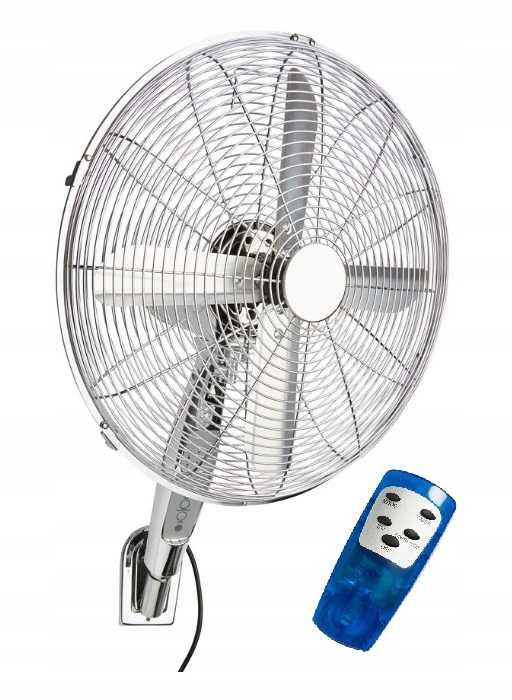 Nástěnný ventilátor 40 cm chrom Pilot Timer